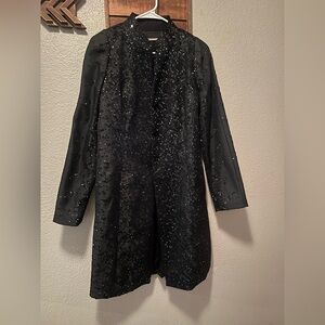 White House Black Market Black Sequin Blazer